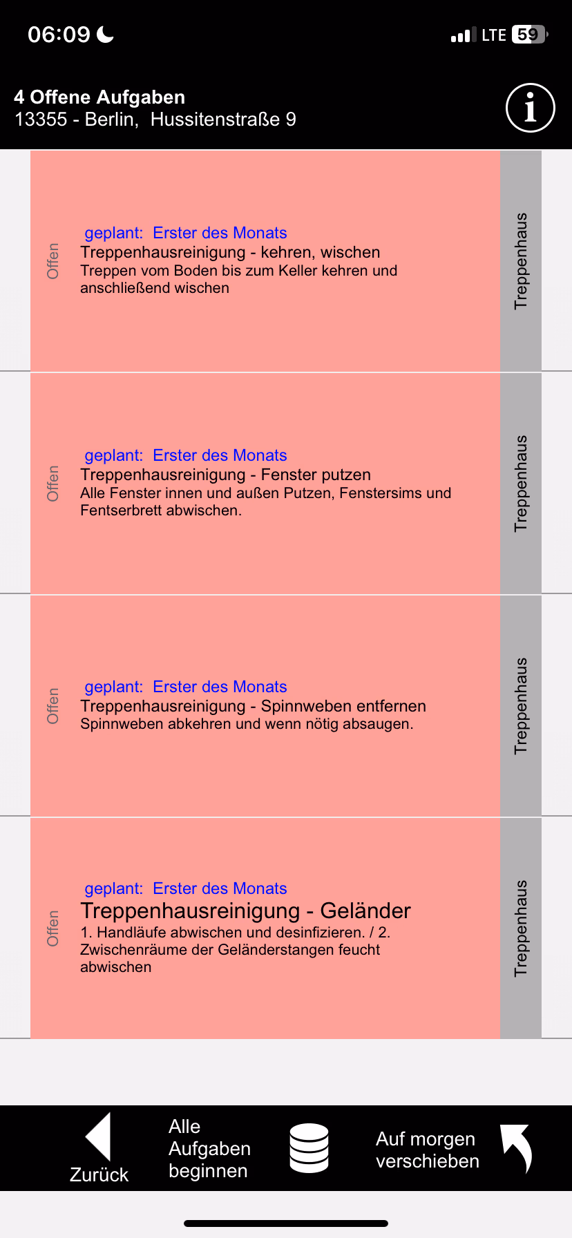 Ansicht - Kurzliste